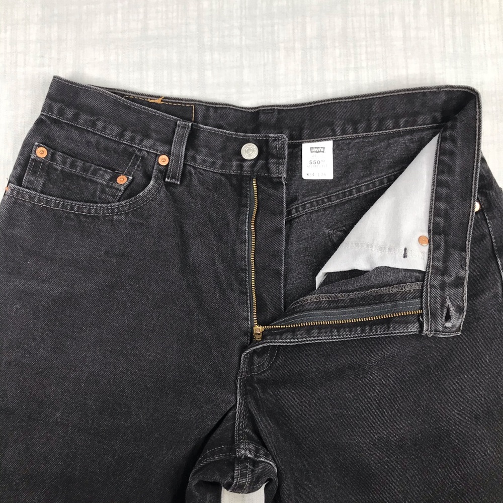 Vintage 90s Levis Mens 34x36 550 Black Jeans - Picture 7 of 14